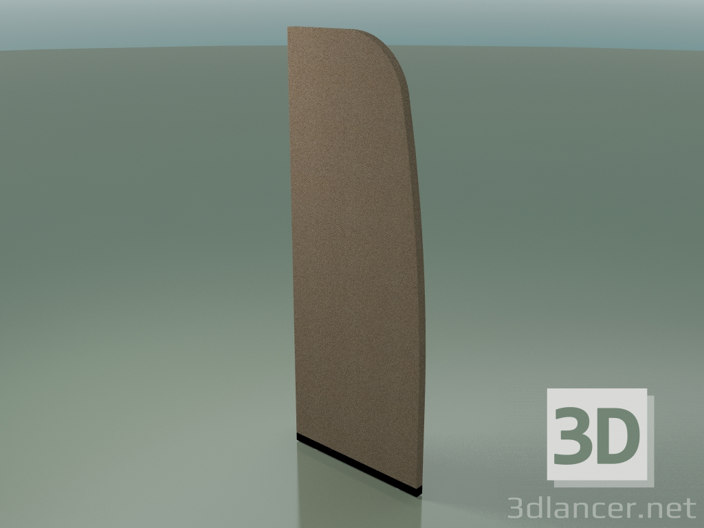 3D Modell Platte mit gebogenem Profil 6409 (167,5 x 63 cm, massiv) - Vorschau
