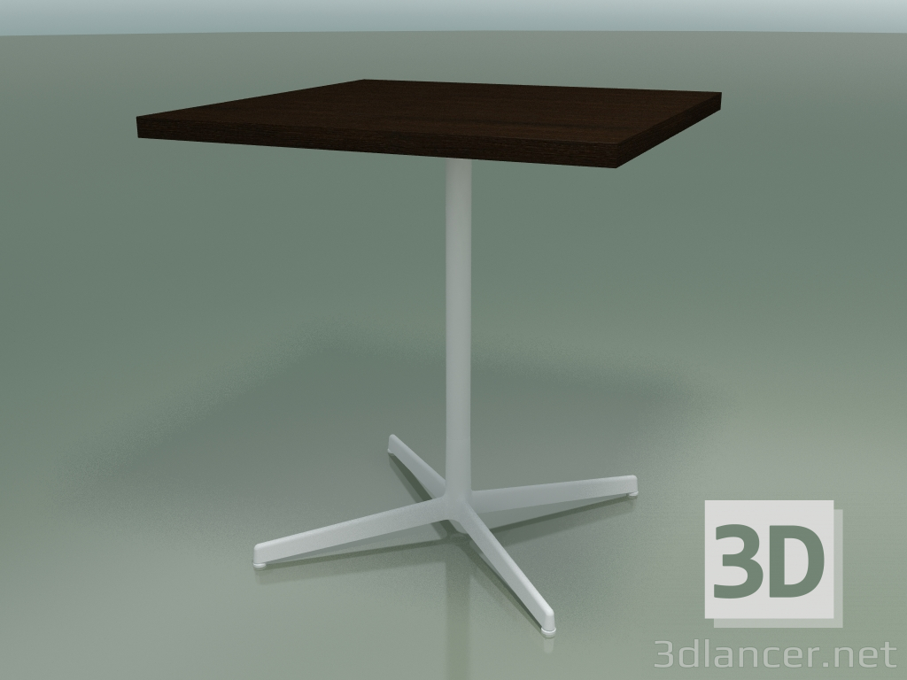 modello 3D Tavolo quadrato 5565 (H 74 - 70x70 cm, Wenge, V12) - anteprima