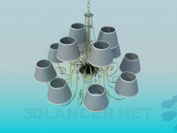 Candelabro para 12 lâmpadas