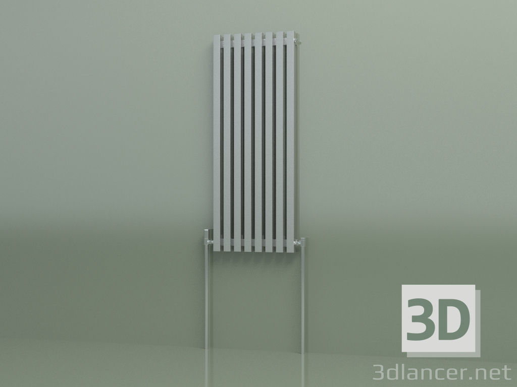 modello 3D Radiatore verticale RETTA (8 sezioni 1200 mm 40x40, technolac) - anteprima