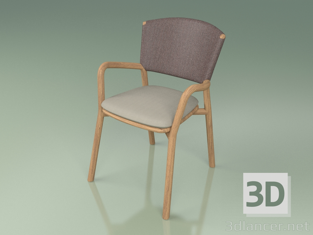 3D modeli Sandalye 061 (Kahverengi, Tik) - önizleme