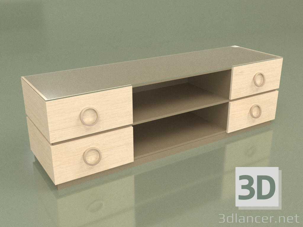 3d model TV stand DN 210 (Maple) - preview
