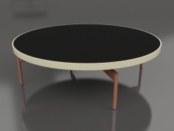 गोल कॉफ़ी टेबल Ø120 (गोल्ड, डेकटन डोमूज़)