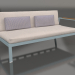 3D Modell Sofamodul Teil 1 rechts (Blaugrau) - Vorschau