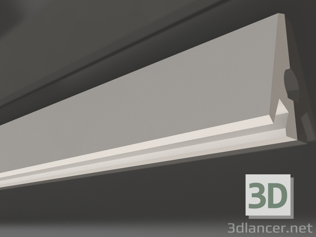 modèle 3D Corniche de plafond en plâtre avec éclairage KGC 033 (103x40) - preview