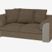 3D Modell Doppel Sofa Leder Memphis (200х115х70) - Vorschau