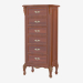 3d model Chest of 6 drawers BN8813 (wood) - preview