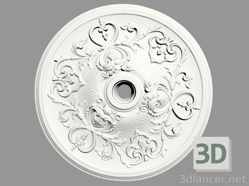 3D modeli Tavan çıkışı (P135) - önizleme