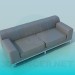 3d model Sofa 2-seater - preview