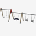 3d model Swing playground - preview