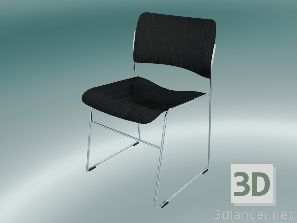modèle 3D Chaise rembourrée - preview