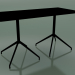 3D Modell Rechteckiger Tisch mit doppelter Basis 5736 (H 72,5 - 69 x 139 cm, schwarz, V39) - Vorschau