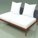 3d model Central sofa module 006 (Metal Rust, Batyline Blue) - preview