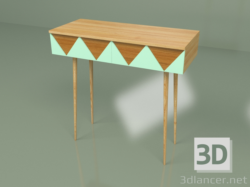modello 3D Consolle Woo Desk (onda del mare) - anteprima