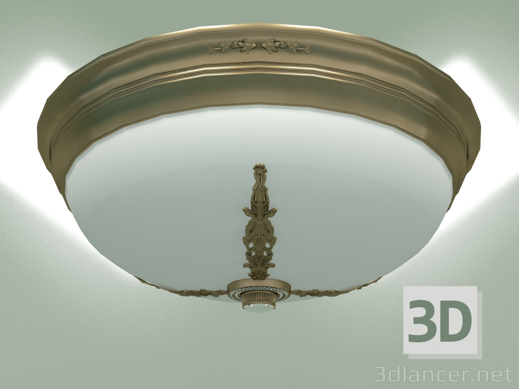 modello 3D Lampada da soffitto BELLAGIO BEL-PL-3 (P) OZ-470-CR - anteprima