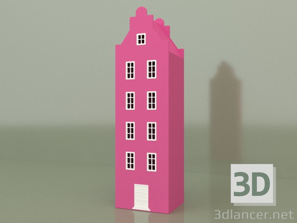 3d model Wardrobe-house ASH-7XL (Pink) - preview