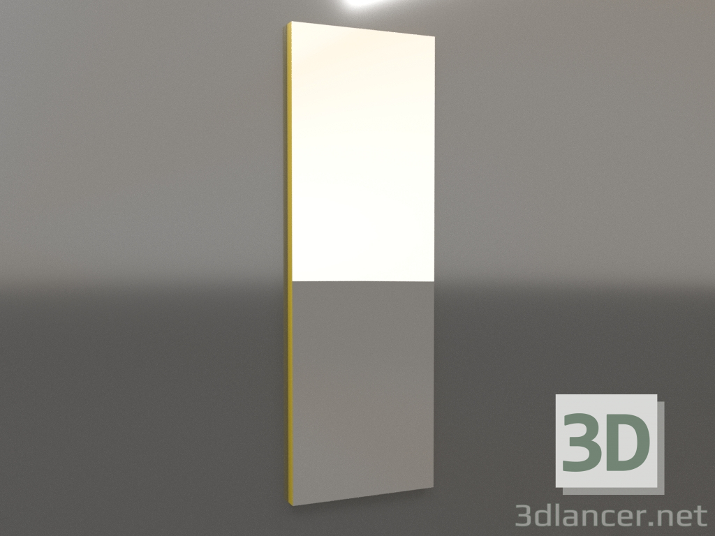 3d model Espejo ZL 11 (600x1800, amarillo luminoso) - vista previa