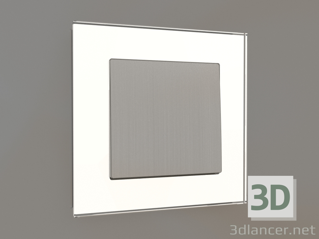 3d model One-gang switch (brushed nickel) - preview