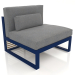 3d model Modular sofa, section 3, high back (Night blue) - preview