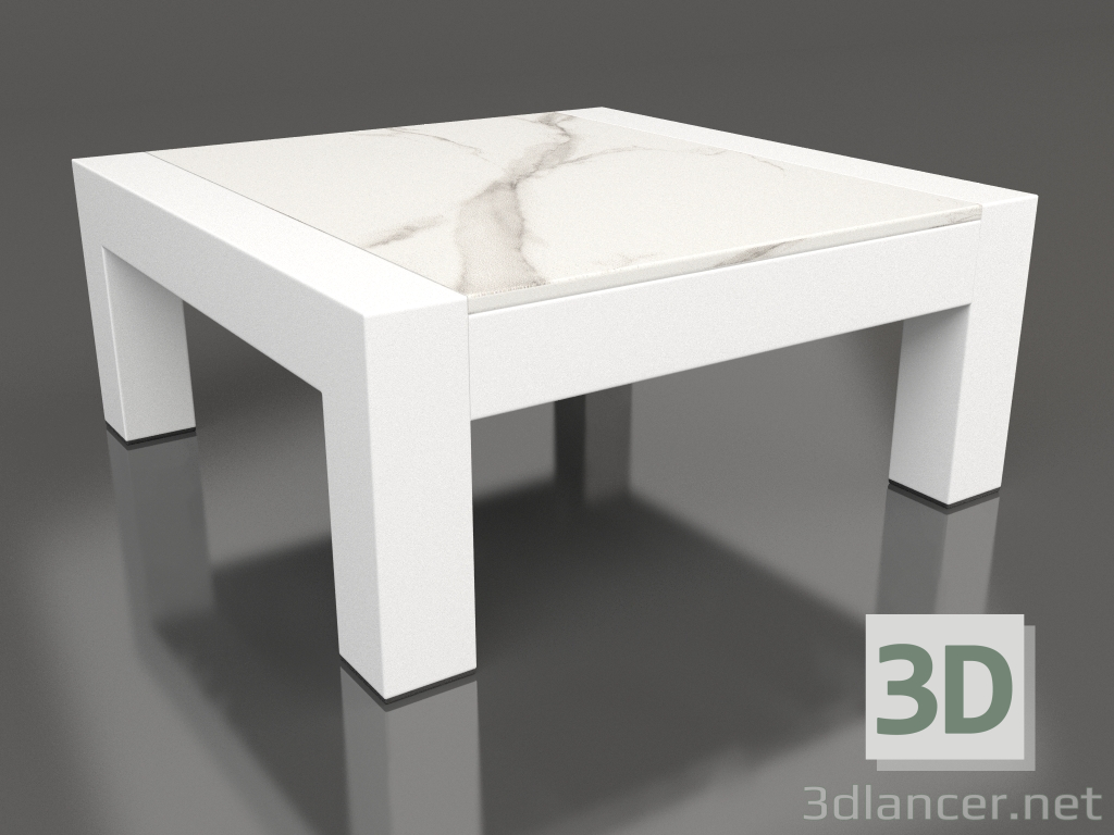 3D Modell Beistelltisch (Weiß, DEKTON Aura) - Vorschau