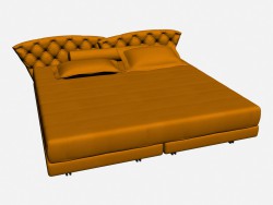 Double bed SUPER ROY CAPITONNE