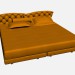 3d модель Кровать двуспальная SUPER ROY CAPITONNE – превью