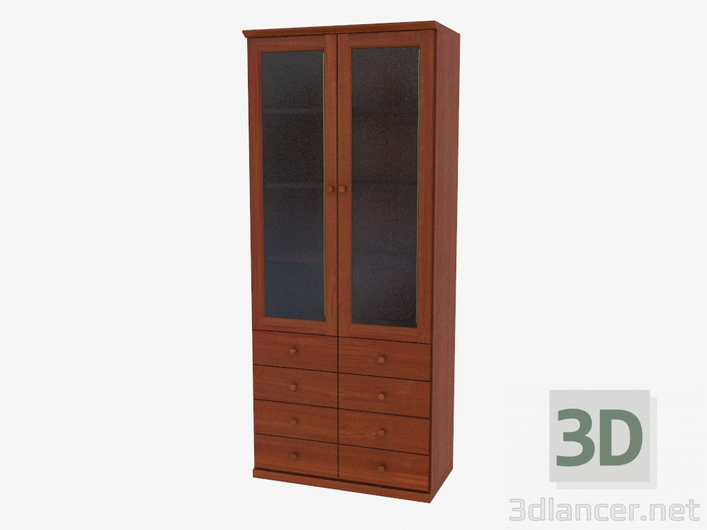 modèle 3D Armoire à deux portes avec tiroirs (4821-05) - preview