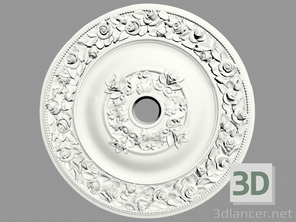 3d model Ceiling outlet (P136) - preview