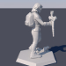 Estatuilla 3D modelo Compro - render