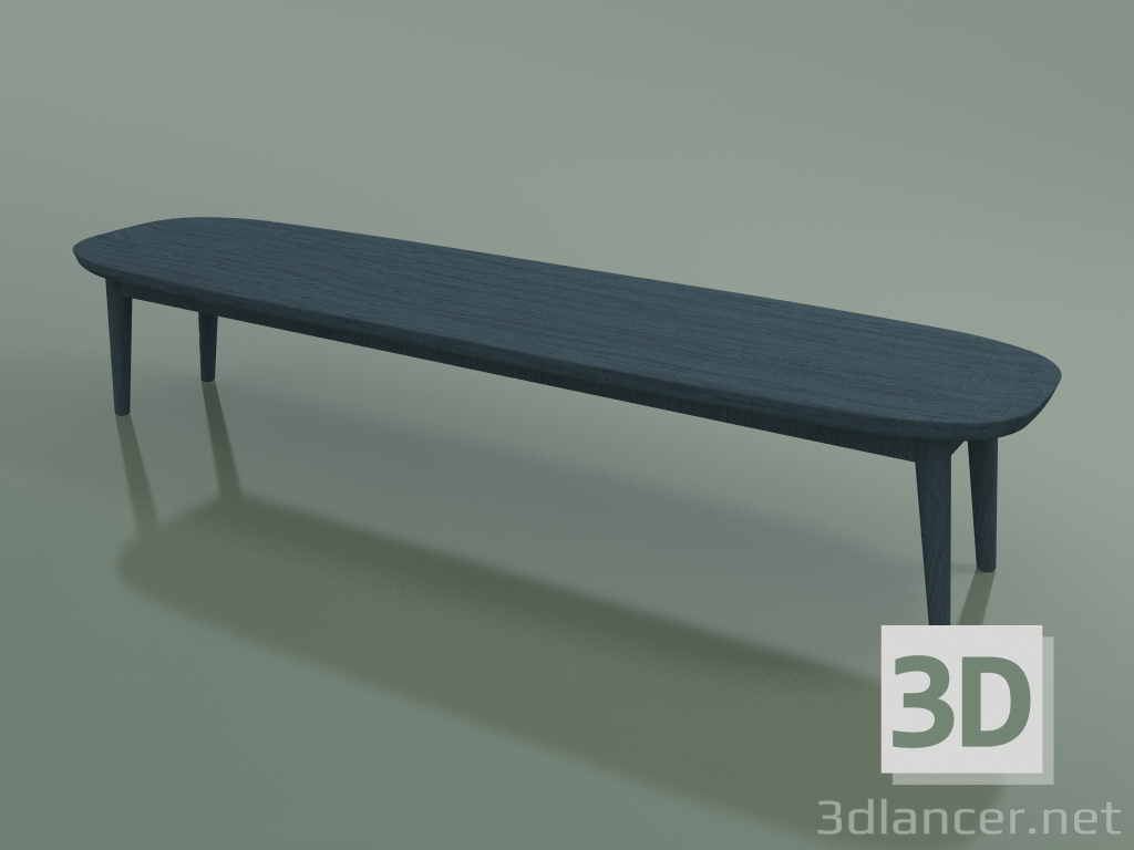 3d model Coffee table oval (248 R, Blue) - preview