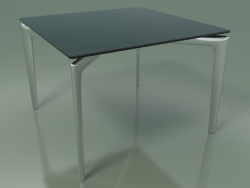 Square table 6700 (H 42.5 - 60x60 cm, Smoked glass, LU1)