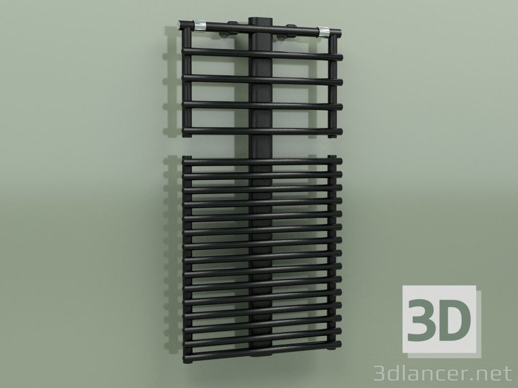 modello 3D Porta asciugamani GETUP (1076, Nero - RAL 9005) - anteprima