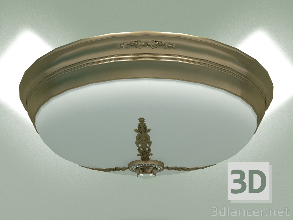 modello 3D Lampada da soffitto BELLAGIO BEL-PL-3 (P) OZ-CR - anteprima