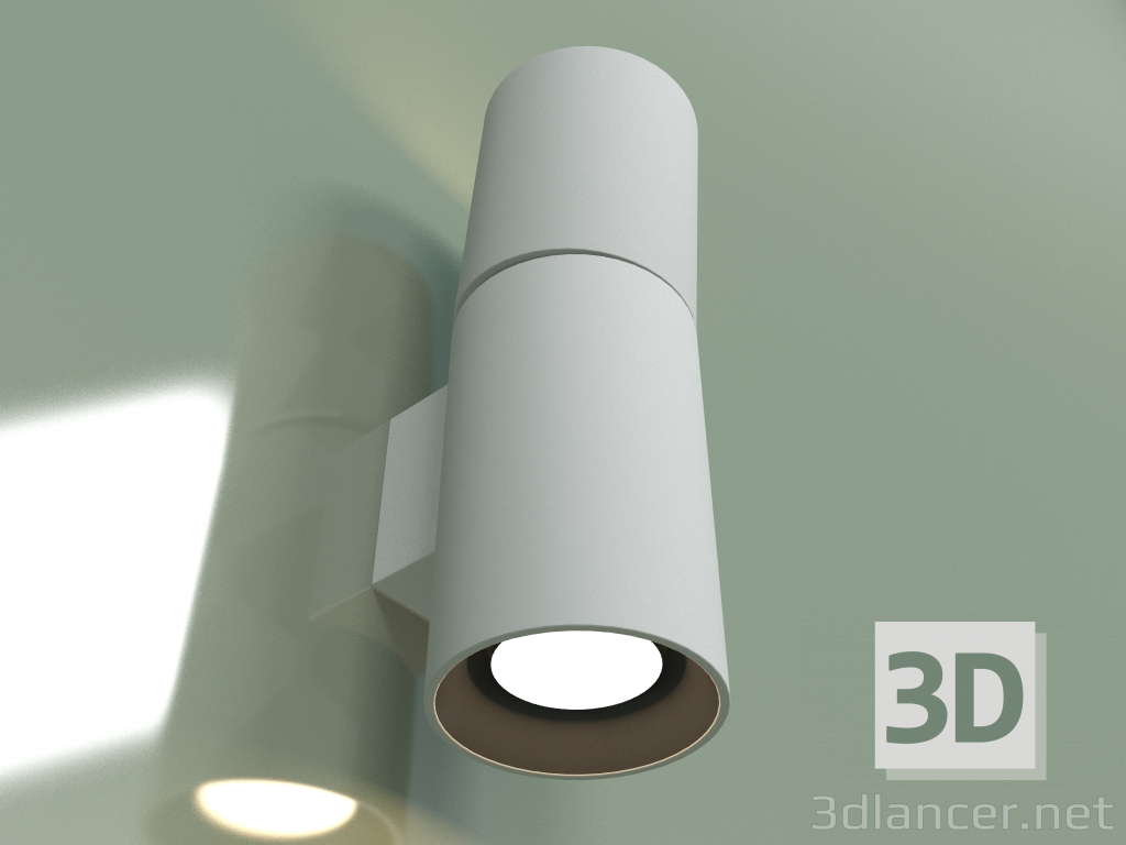 modello 3D Lampada da parete RWLB091 2x5W (WH+BK 4000K 35) - anteprima