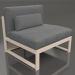 3D Modell Modulares Sofa, Abschnitt 3, hohe Rückenlehne (Sand) - Vorschau