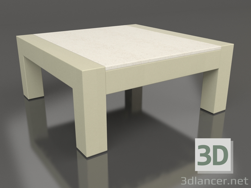 3d model Side table (Gold, DEKTON Danae) - preview