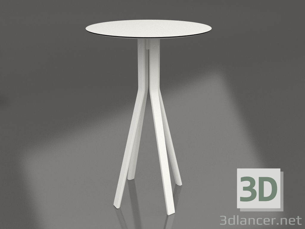 modello 3D Tavolino bar (Grigio agata) - anteprima