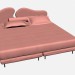 3d модель Кровать двуспальная WING – превью