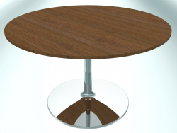 Table de restaurant ronde (RR40 Chrome HM12, Ø800 mm, 480 mm, base ronde)