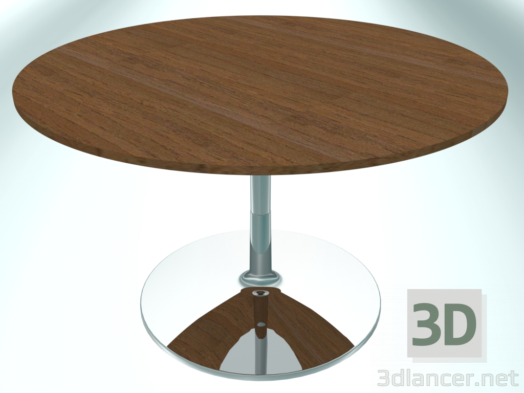 3D Modell Restauranttisch rund (RR40 Chrom HM12, Ø800 mm, Ø480 mm, runder Fuß) - Vorschau