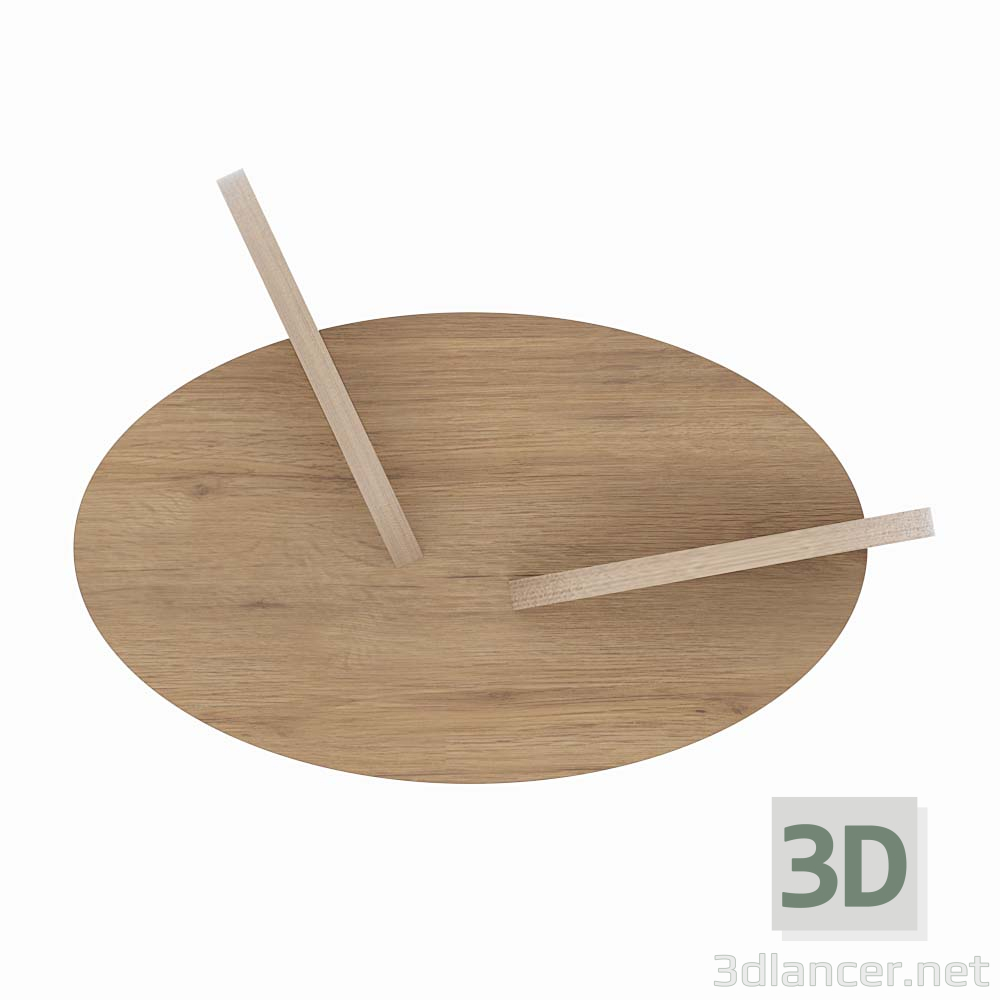 silla ovalada 3D modelo Compro - render