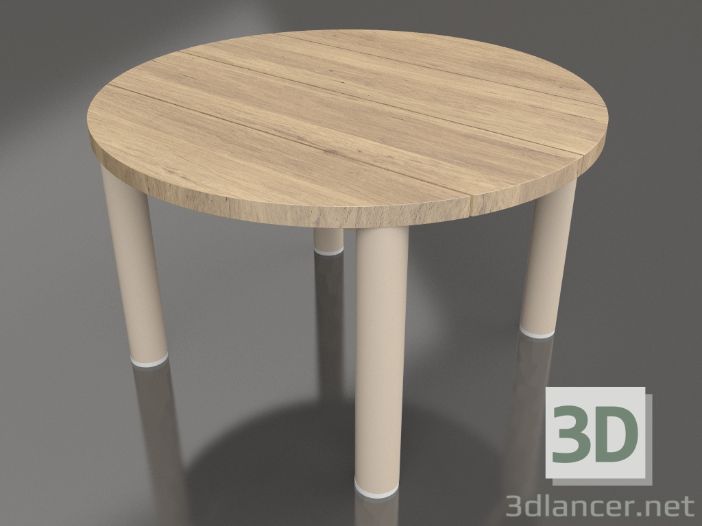 3d модель Стіл журнальний D 60 (Sand, Iroko wood) – превью