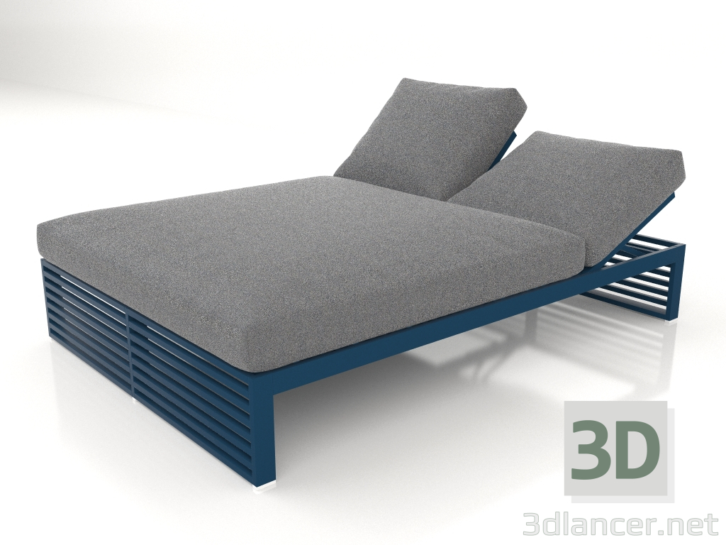 3d модель Ліжко для відпочинку 140 (Grey blue) – превью
