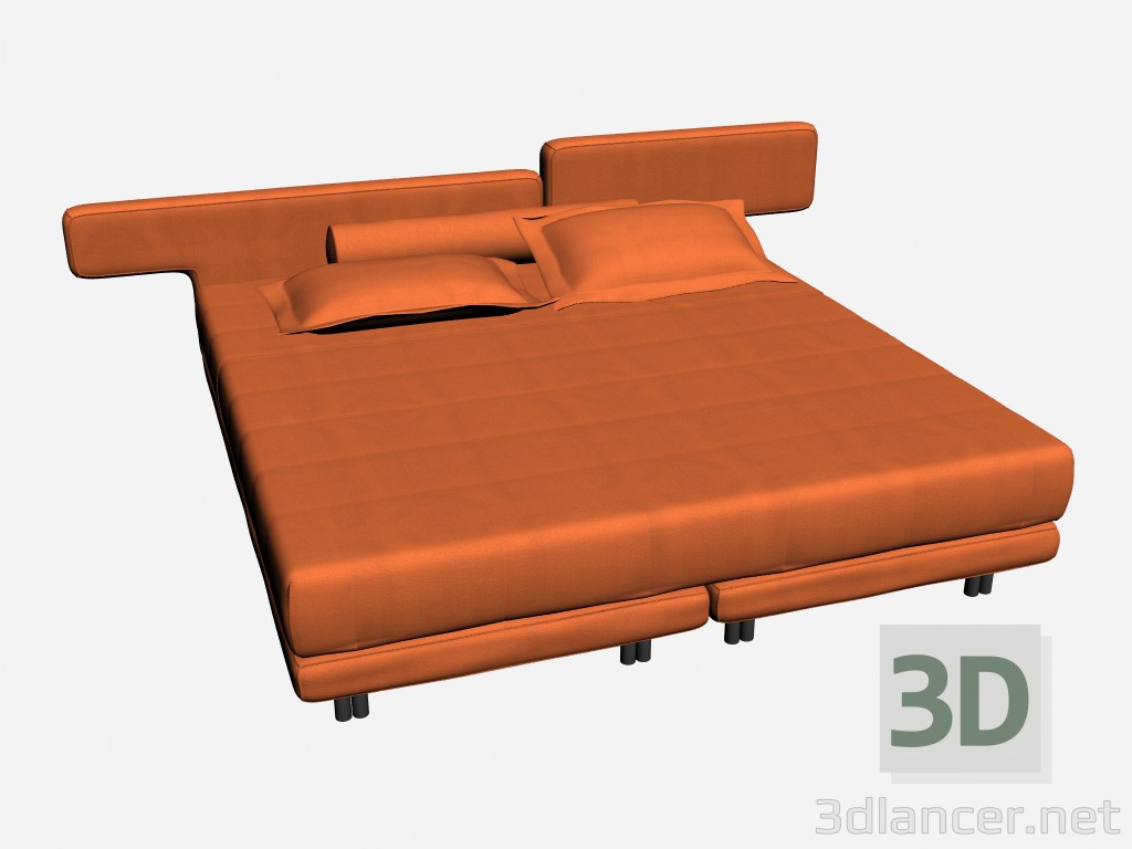 3d model Doble ala línea - vista previa