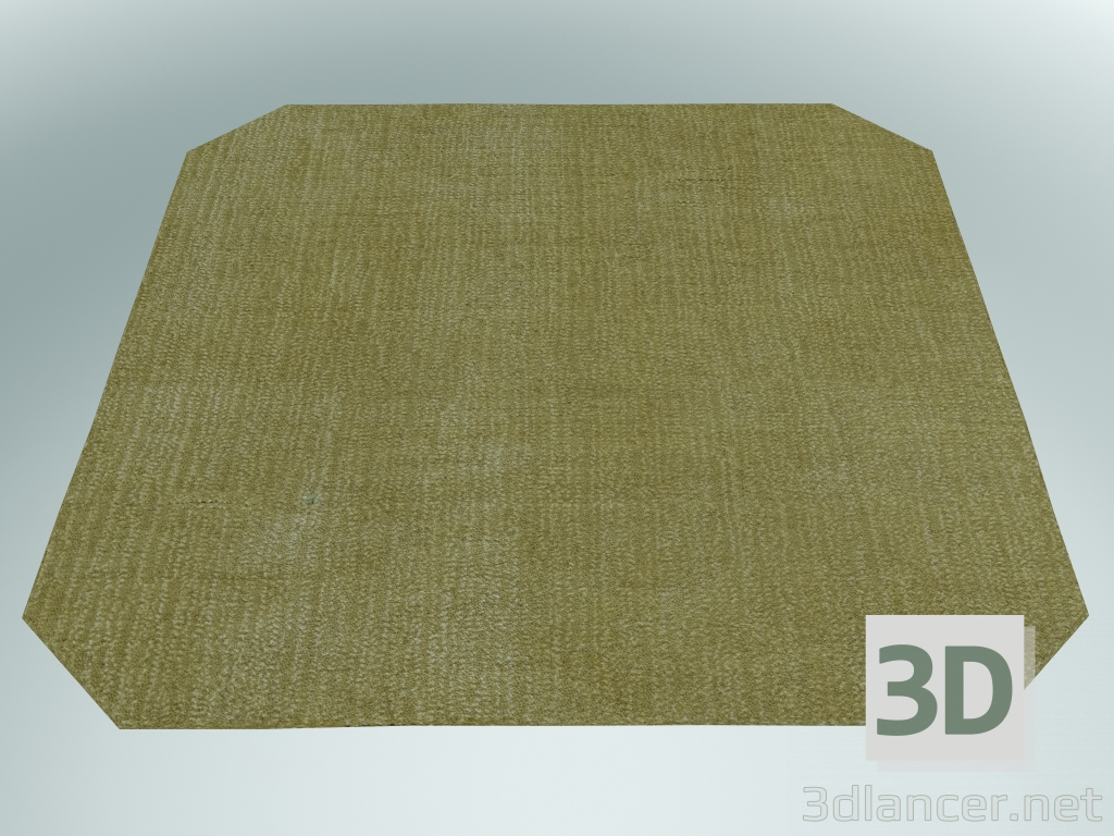 3D Modell Fußmatte The Moor (AP6, 240x240cm, Gelbes Feld) - Vorschau