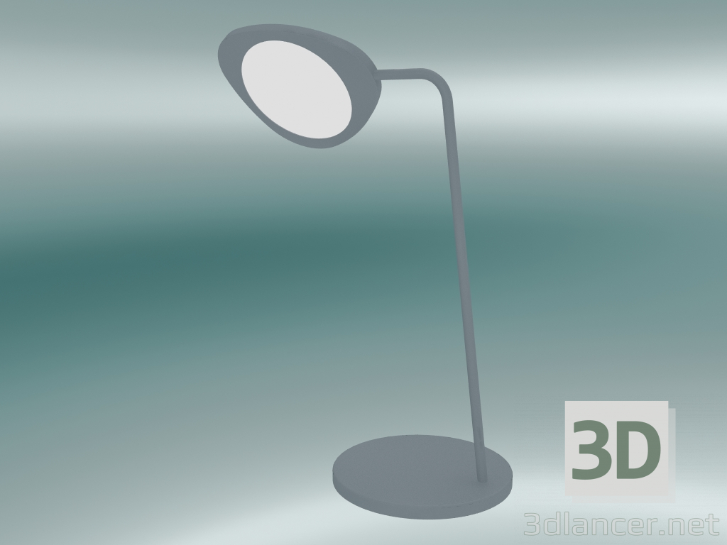 3d model Lámpara de mesa Leaf (gris) - vista previa