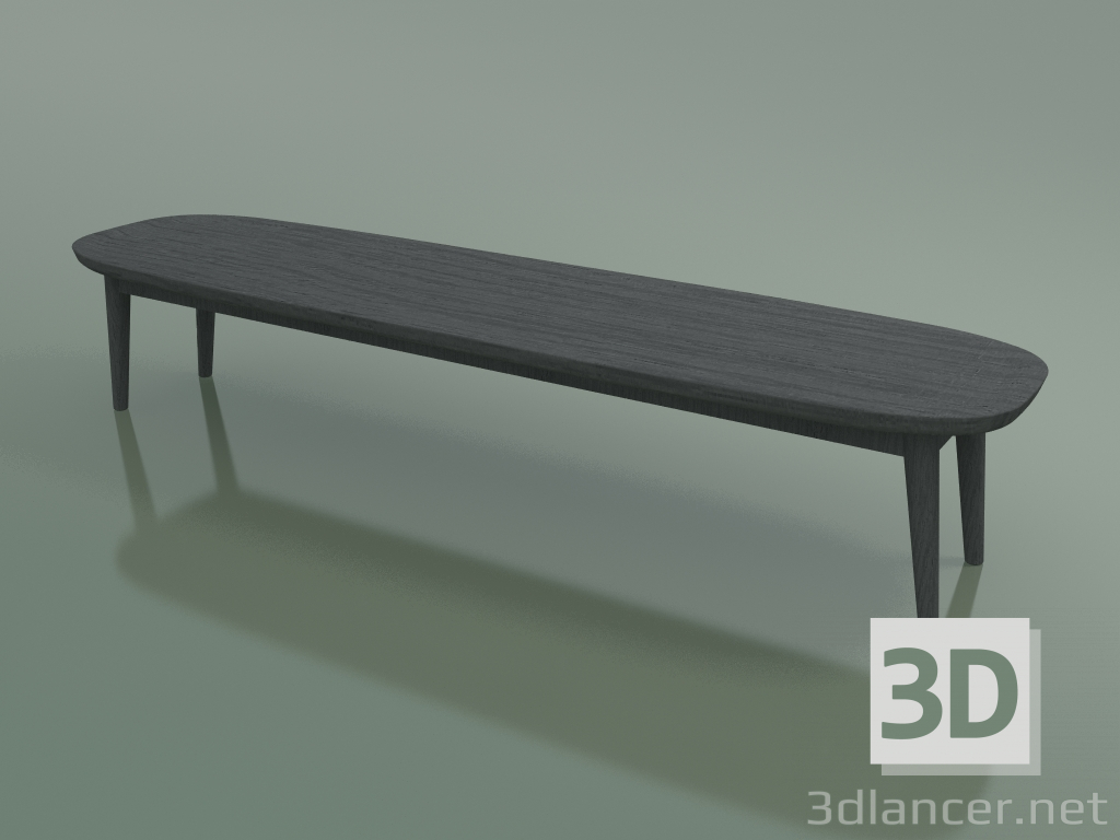 modello 3D Tavolino ovale (248 R, grigio) - anteprima