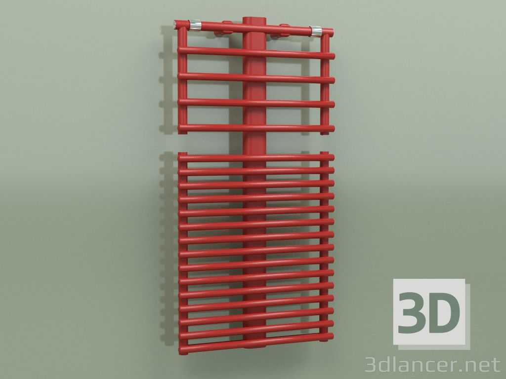 3 डी मॉडल तौलिया रेल GETUP (1076, रेड - RAL 3000) - पूर्वावलोकन