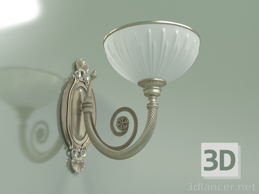 modello 3D Lampada da parete Bibione BIB-K-1 (P) - anteprima