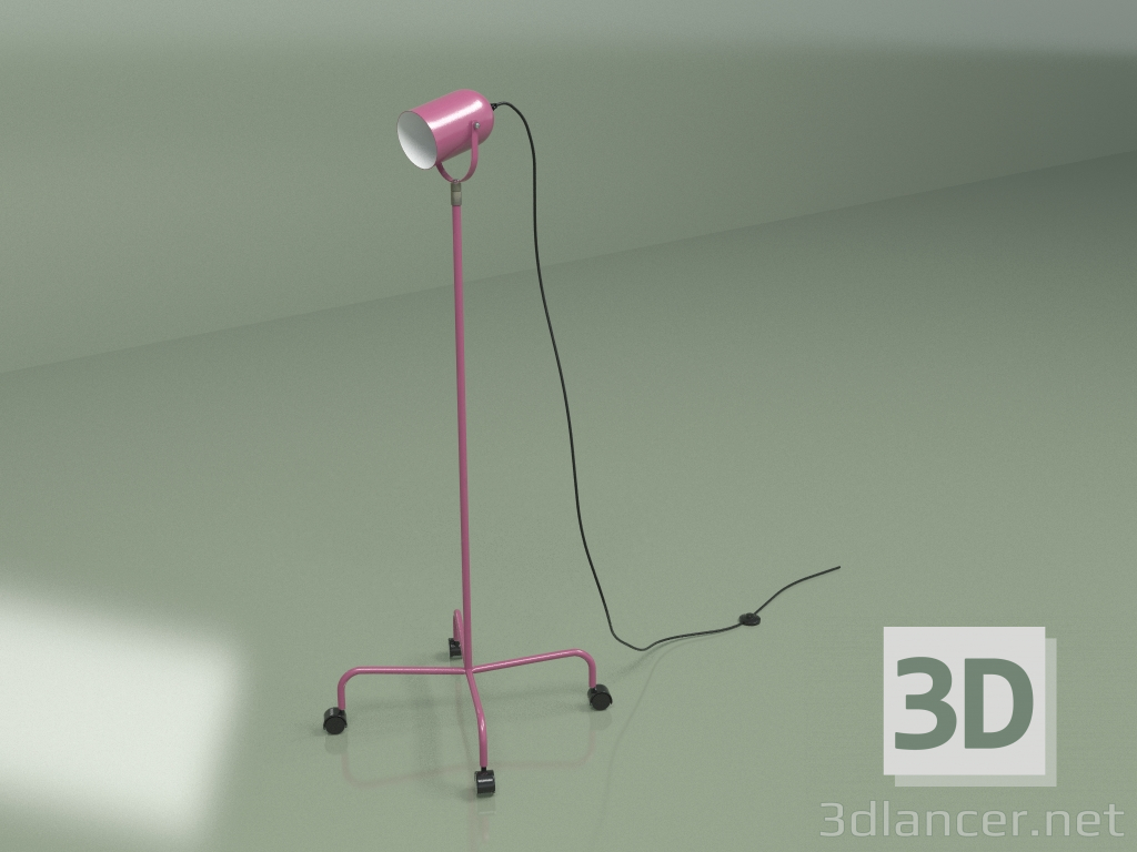 modello 3D Lampada da terra Trundle (viola) - anteprima